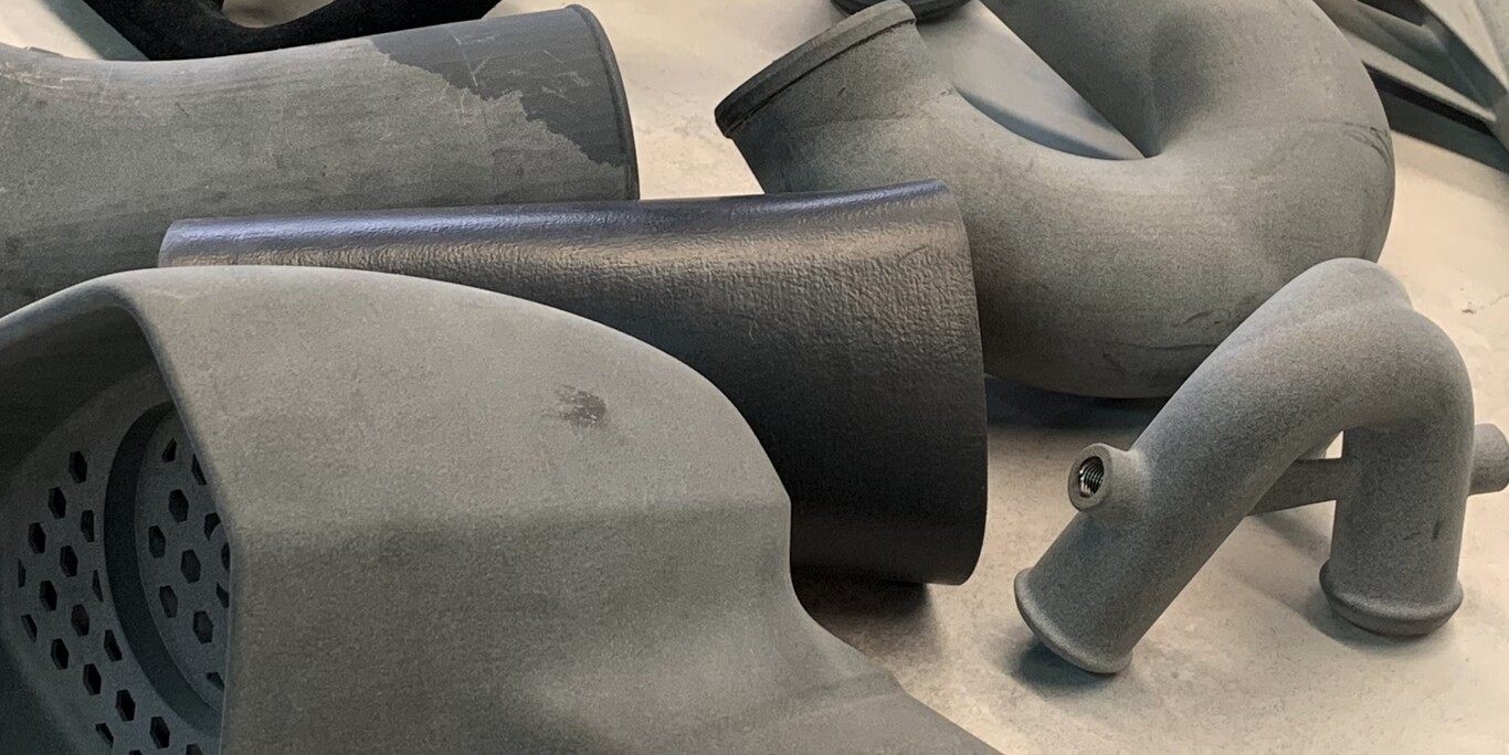 Piezas industriales impresas en nylon técnico